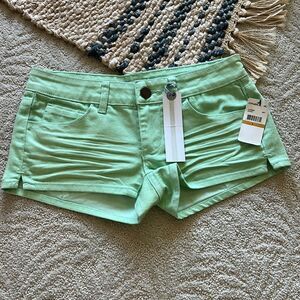 NWT Oneil Jackie Mint Green Women's Shorts size 3